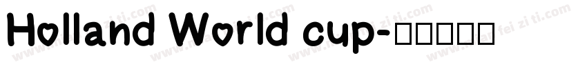 Holland World cup字体转换